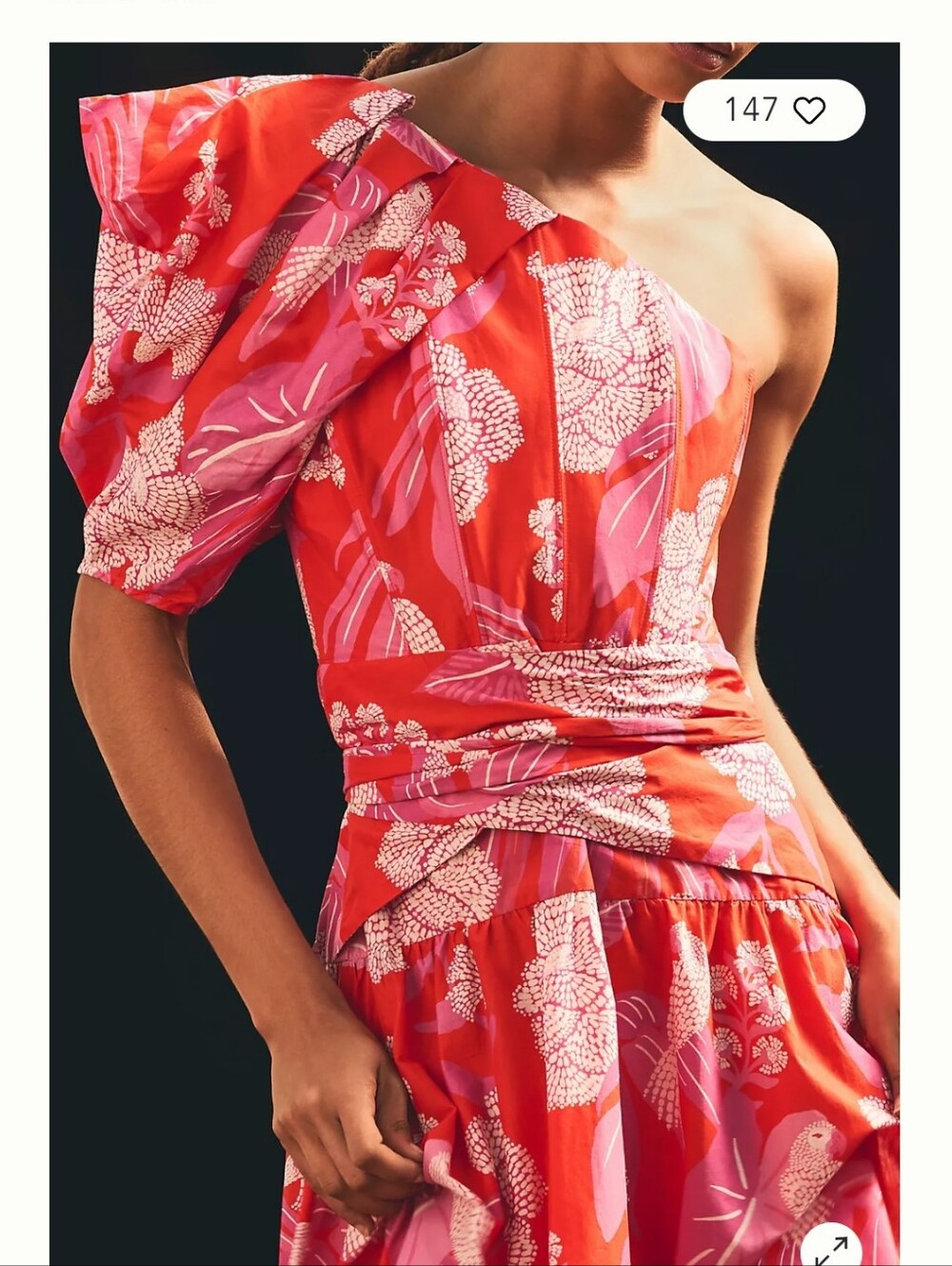Farm Rio One Shoulder Maxidress Dress - Picture 3 of 9